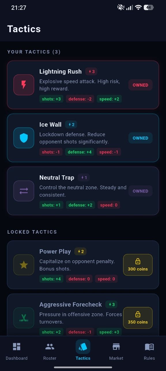 Market screen